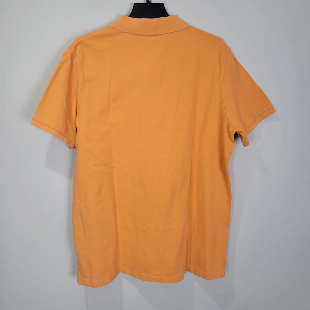 Ralph Lauren Polo Orange Short Sleeve Shirt Pony Logo Men's XL Classic Fit